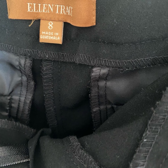 ELLEN TRACEY BLACK DRESS PANTS Sz 8 - Picture 4 of 13